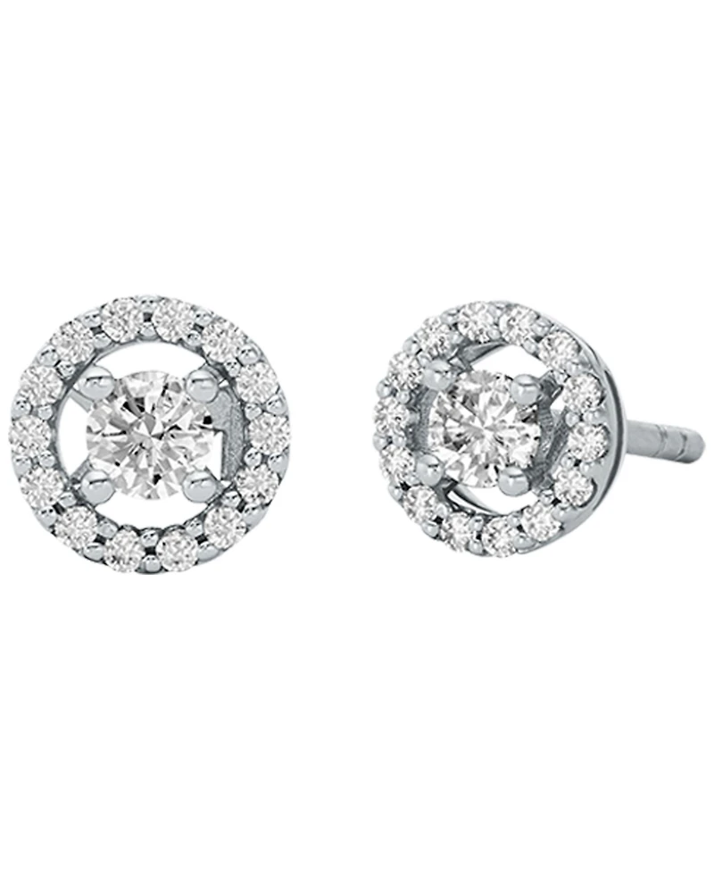 Michael Kors Rhodium-Plated Sterling Silver Stud Earrings
