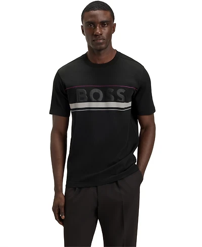 Boss by Hugo Men's Cotton-Jersey Logo T-Shirt