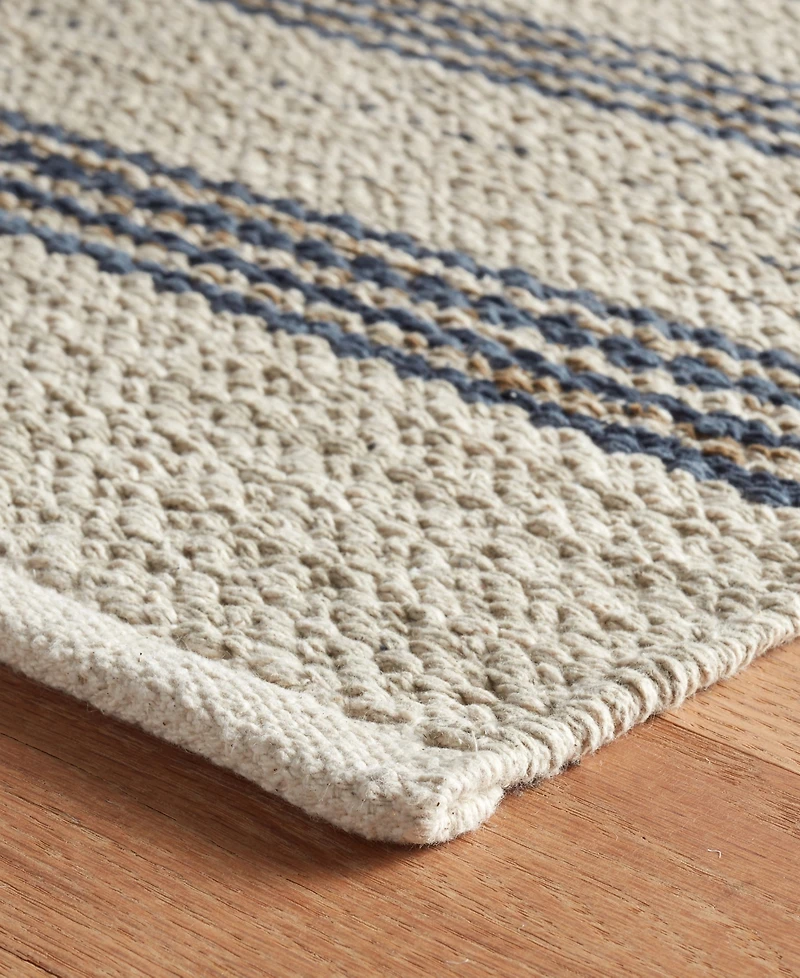 Dash and Albert Rugs by Annie Selke Cielo Stripe DA2205 3'x5' Area Rug