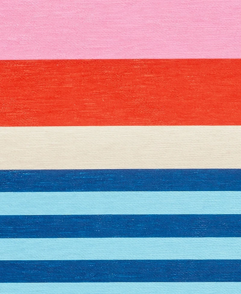 Dash and Albert Rugs by Annie Selke Beach Stripe Machine Washable DA2163 8'x10' Area Rug