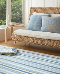 Dash and Albert Rugs by Annie Selke Daphne Stripe DA2018 3'x5' Area Rug