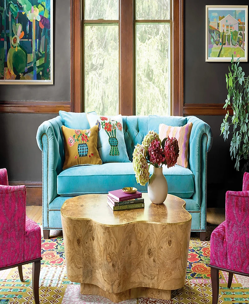 Dash and Albert Rugs by Annie Selke Elm Patchwork DA1973 2'6''x8' Runner Area Rug