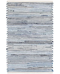 Dash and Albert Rugs by Annie Selke Denim Rag Ribbed DA1678 3'x5' Area Rug