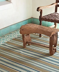 Dash and Albert Rugs by Annie Selke Blue Heron Stripe RP41 9'x12' Area Rug