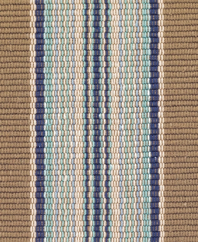 Dash and Albert Rugs by Annie Selke Blue Heron Stripe RP41 2'x3' Area Rug