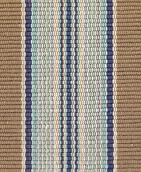 Dash and Albert Rugs by Annie Selke Blue Heron Stripe RP41 2'x3' Area Rug