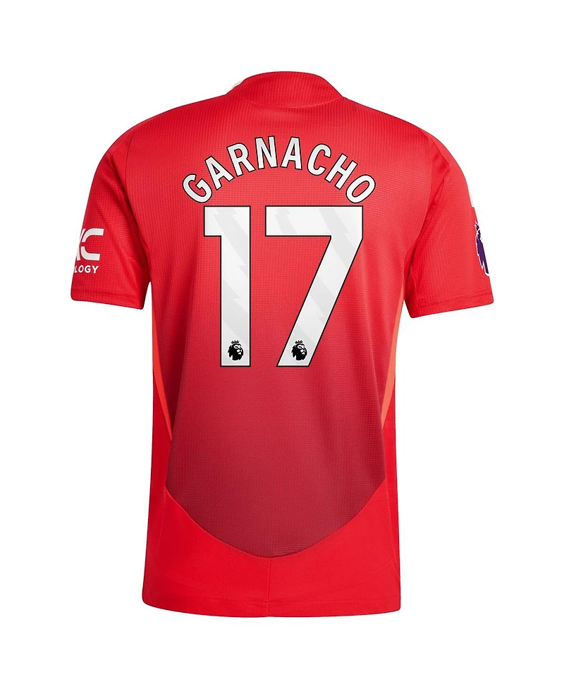 Adidas Men's Alejandro Garnacho Red Manchester United 2024/25 Home Authentic Player Jersey