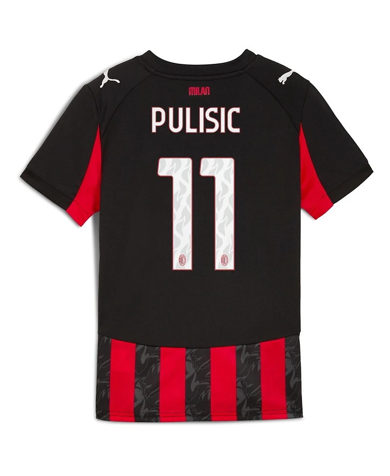 Puma Big Boys and Girls Christian Pulisic Red Ac Milan 2025/26 Home Replica Player Jersey
