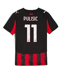 Puma Big Boys and Girls Christian Pulisic Red Ac Milan 2025/26 Home Replica Player Jersey