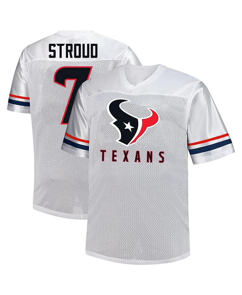 Fanatics Men's C.j. Stroud White Houston Texans Big Tall V-Neck Fashion Jersey