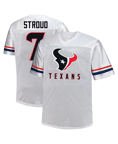 Fanatics Men's C.j. Stroud White Houston Texans Big Tall V-Neck Fashion Jersey