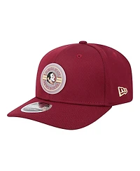 New Era Men's Garnet Florida State Seminoles Patched 9SEVENTY Stretch-Snap Adjustable Hat