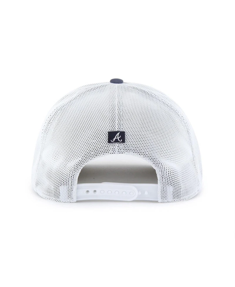 '47 Brand Men's Navy/White Atlanta Braves Scratch Adjustable Trucker Hat