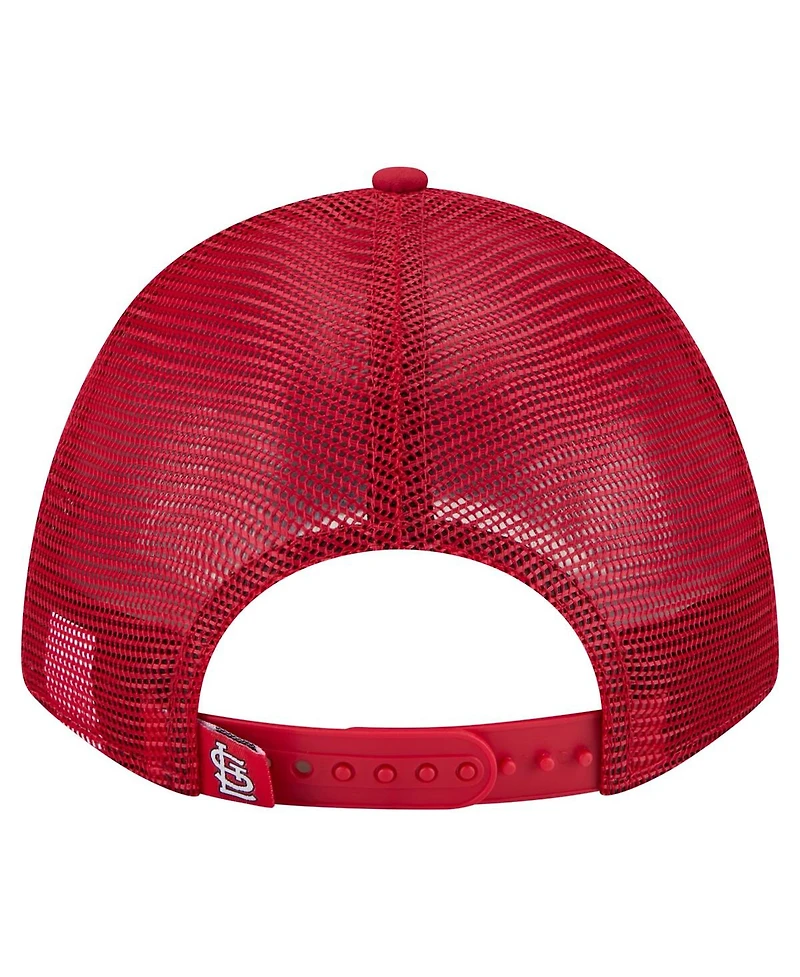 New Era Men's Red St. Louis Cardinals Minimalist 9FORTY A-Frame Adjustable Hat
