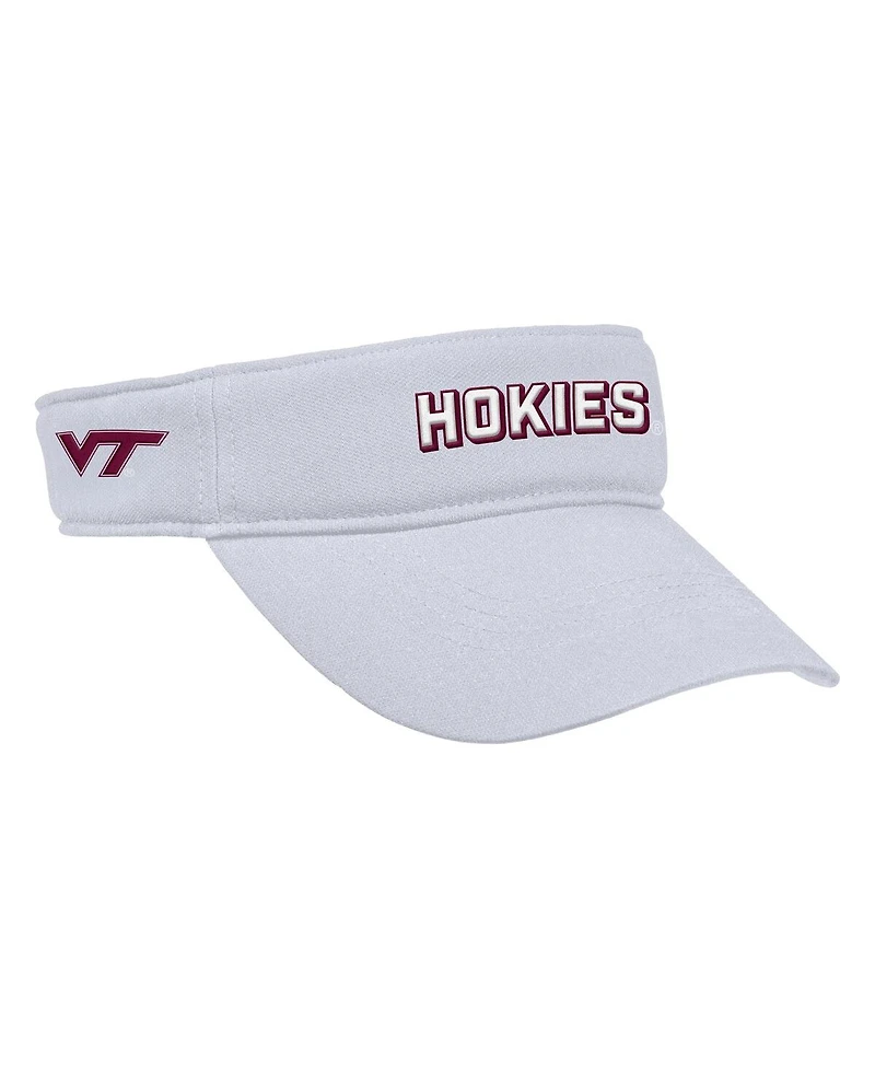 Nike Men's White Virginia Tech Hokies 2025 On-Field Ace Performance Adjustable Visor Hat