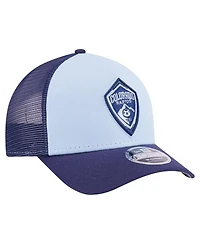 New Era Men's Light Blue Colorado Rapids Color Pack 9FORTY A-Frame Adjustable Trucker Hat