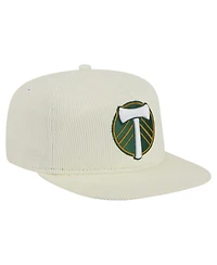 New Era Men's Cream Portland Timbers 2025 Kickoff Snapback Golfer Hat