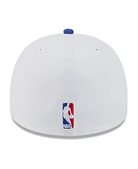 New Era Men's White/Royal Golden State Warriors 2025 Nba Draft A-Frame 59FIFTY Fitted Hat