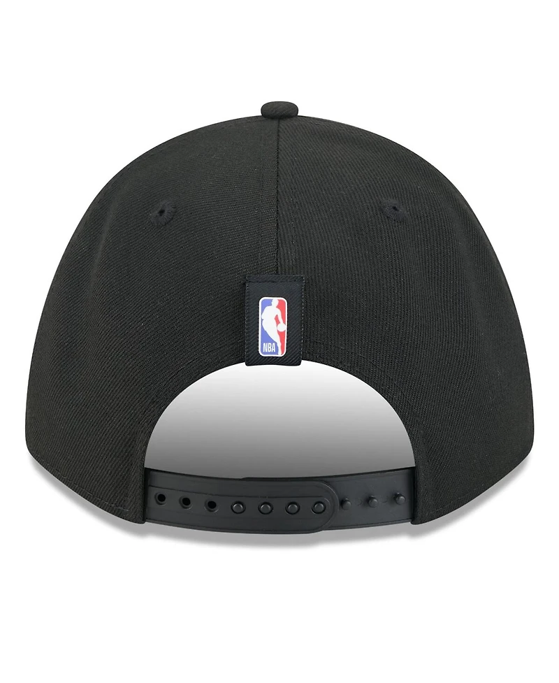 New Era Men's Black Chicago Bulls 2025 Nba Draft M-Crown A-Frame 9FORTY Adjustable Hat
