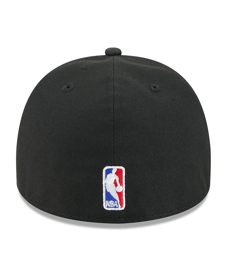 New Era Men's Black San Antonio Spurs 2025 Nba Draft A-Frame 59FIFTY Fitted Hat
