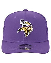 New Era Men's Purple Minnesota Vikings Team Collection 9SEVENTY Stretch-Snap Adjustable Hat