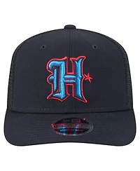 New Era Men's Navy Houston Texans Team Collection 9SEVENTY Stretch-Snap Adjustable Hat