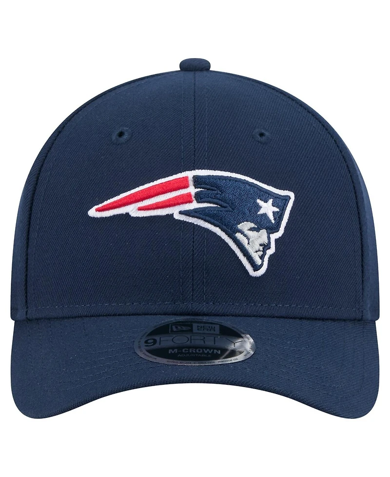 New Era Men's Navy New England Patriots Team Collection 9FORTY M-Crown Adjustable Hat