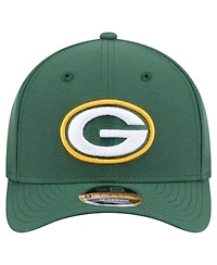 New Era Men's Green Green Bay Packers Team Collection 9FORTY M-Crown Adjustable Hat