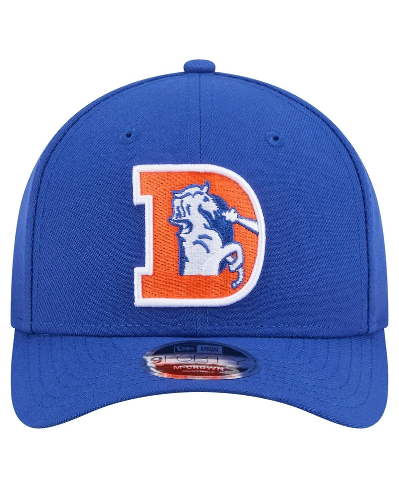 New Era Men's Royal Denver Broncos Team Collection 9FORTY M-Crown Adjustable Hat