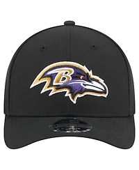 New Era Men's Black Baltimore Ravens Team Collection 9FORTY M-Crown Adjustable Hat