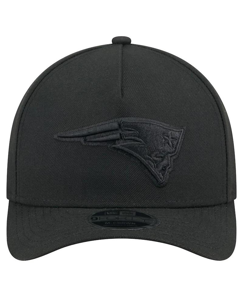 New Era Men's Black New England Patriots Team Collection 9FORTY M-Crown A-Frame Adjustable Hat