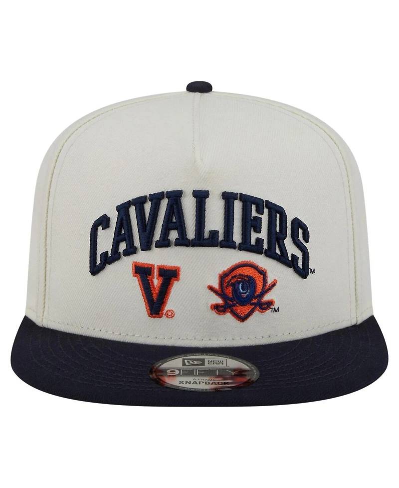 New Era Men's White Virginia Cavaliers Collegiate 9FIFTY A-Frame Snapback Hat