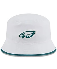 New Era Men's White Philadelphia Eagles 2025 Nfl Training Camp Stretch Bucket Hat