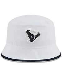 New Era Men's White Houston Texans 2025 Nfl Training Camp Stretch Bucket Hat