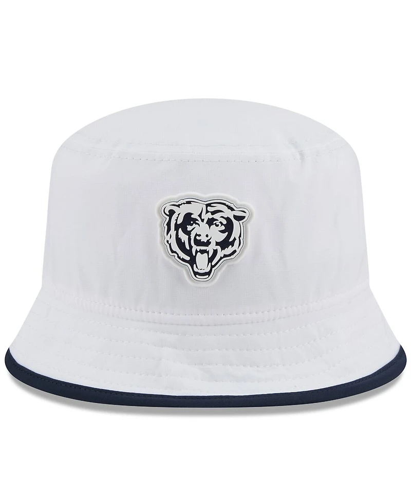 New Era Men's White Chicago Bears 2025 Nfl Training Camp Stretch Bucket Hat