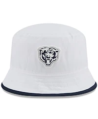 New Era Men's White Chicago Bears 2025 Nfl Training Camp Stretch Bucket Hat