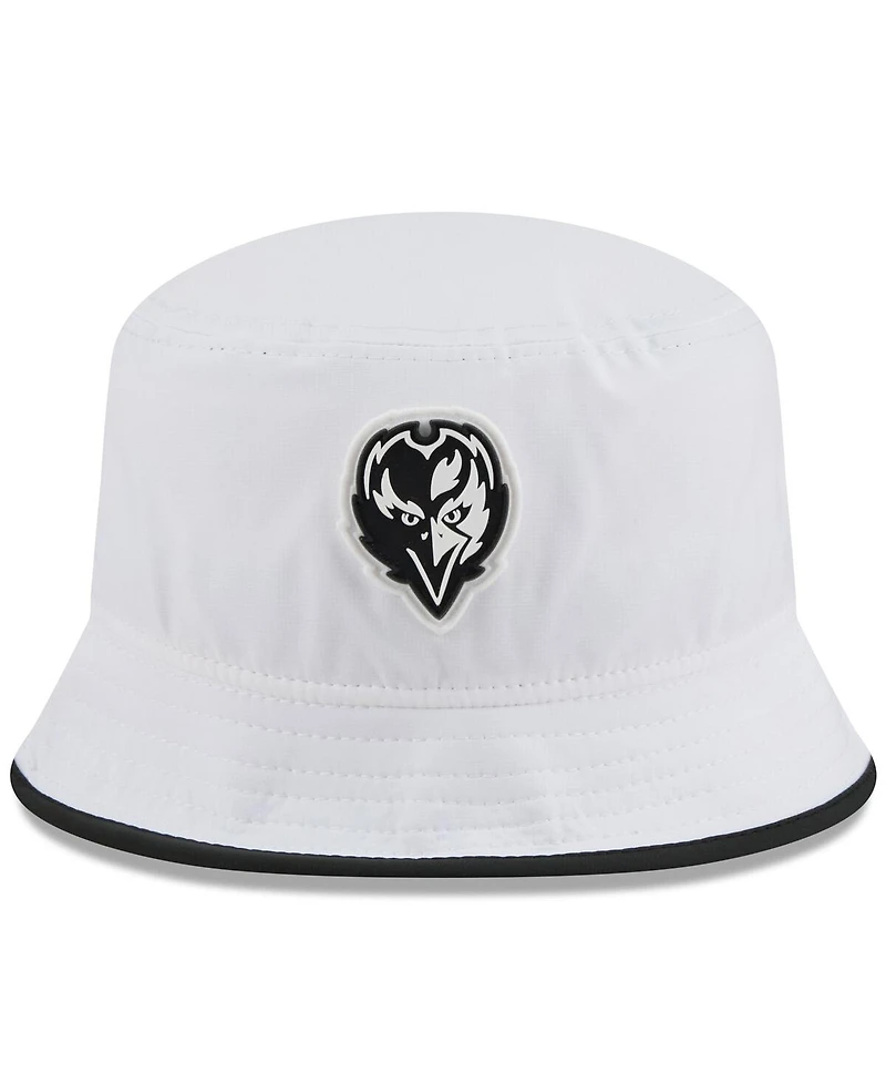 New Era Men's White Baltimore Ravens 2025 Nfl Training Camp Stretch Bucket Hat