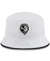 New Era Men's White Baltimore Ravens 2025 Nfl Training Camp Stretch Bucket Hat