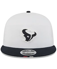 New Era Men's White/Navy Houston Texans 2025 Nfl Training Camp Split Panel 9FIFTY Snapback Hat
