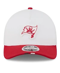 New Era Men's White/Red Tampa Bay Buccaneers 2025 Nfl Training Camp A-Frame 9FORTY Adjustable Hat