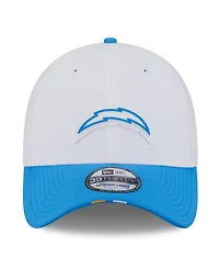 New Era Men's White/Powder Blue Los Angeles Chargers 2025 Nfl Training Camp 39THIRTY Flex Hat