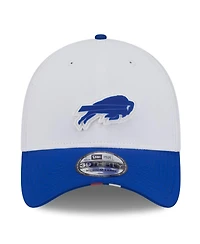 New Era Men's White/Royal Buffalo Bills 2025 Nfl Training Camp 39THIRTY Flex Hat