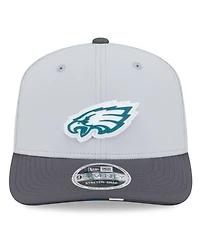 New Era Men's Gray/Graphite Philadelphia Eagles 2025 Nfl Training Camp 9SEVENTY Adjustable Hat