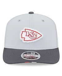 New Era Men's Gray/Graphite Kansas City Chiefs 2025 Nfl Training Camp 9SEVENTY Adjustable Hat