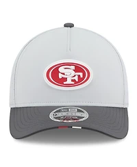 New Era Men's Gray/Graphite San Francisco 49ers 2025 Nfl Training Camp A-Frame 9FORTY Adjustable Hat