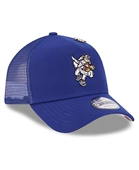 New Era Men's Royal Texas Rangers 2025 Big League Chew A-Frame 9FORTY Adjustable Trucker Hat