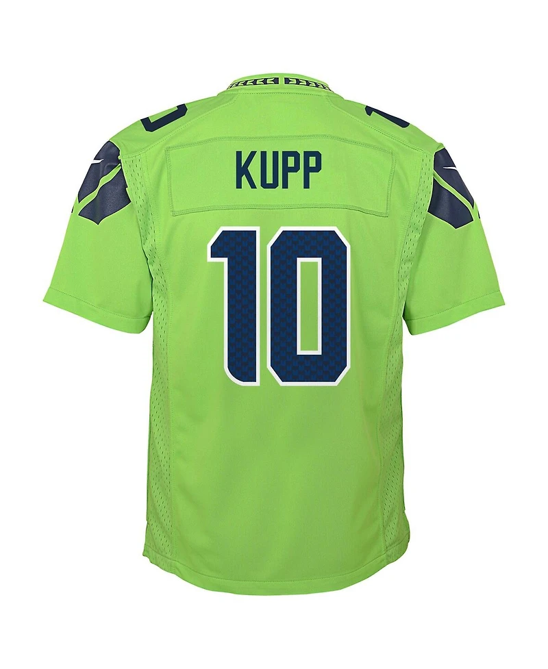 Nike Big Boys and Girls Cooper Kupp Neon Green Seattle Seahawks Alternate Game Jersey