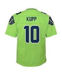 Nike Big Boys and Girls Cooper Kupp Neon Green Seattle Seahawks Alternate Game Jersey