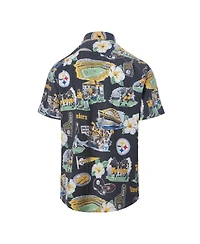 Reyn Spooner Men's Black Pittsburgh Steelers Scenic Button-Down Shirt