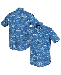 Reyn Spooner Men's Blue Detroit Lions Kekai Performance Button-Down Shirt